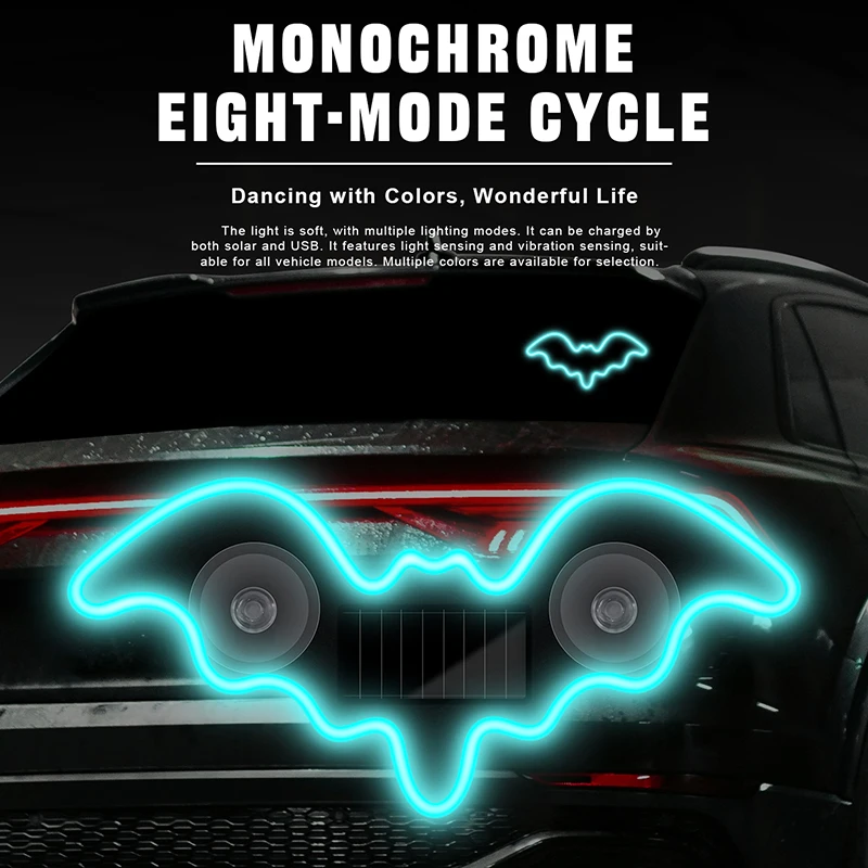 Led El Wire - RGB LED car Triangle Window Solar