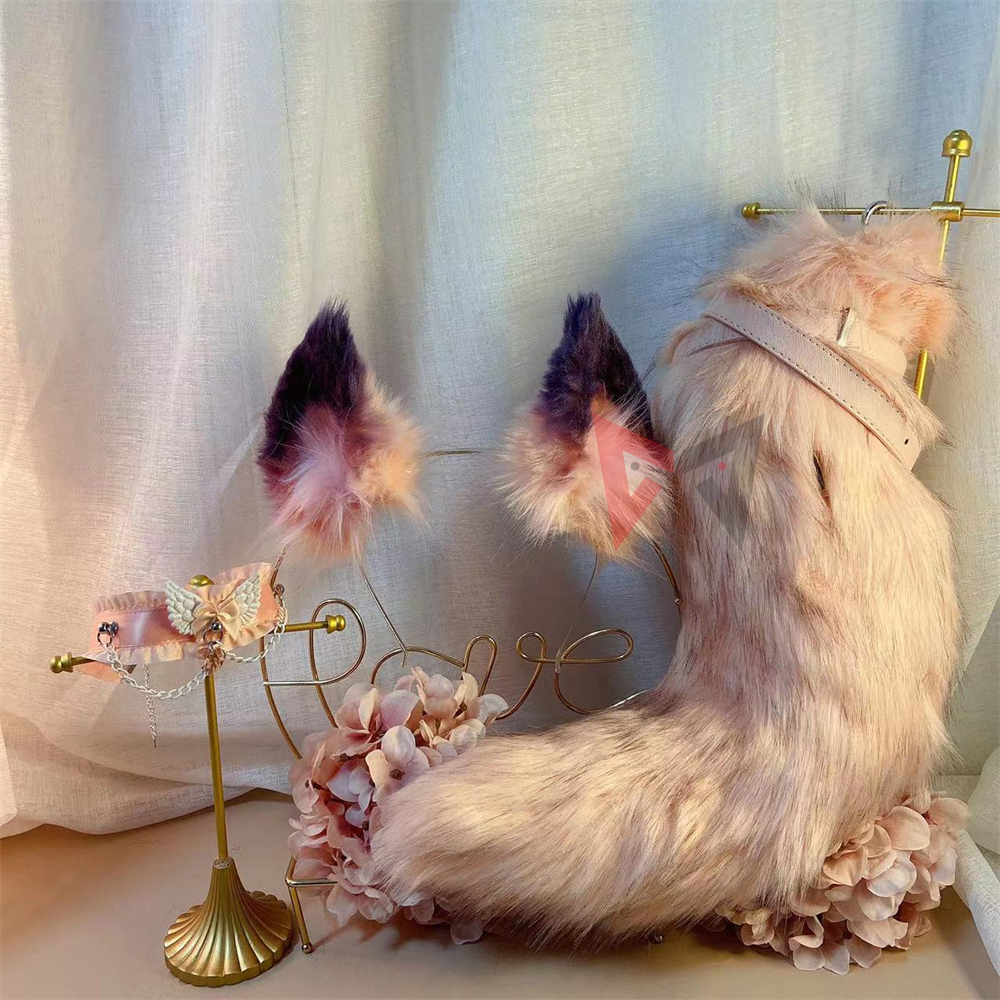 New Handmade Work Pink Fox Ear - Cosplay Prop Works 리뷰 및 가격