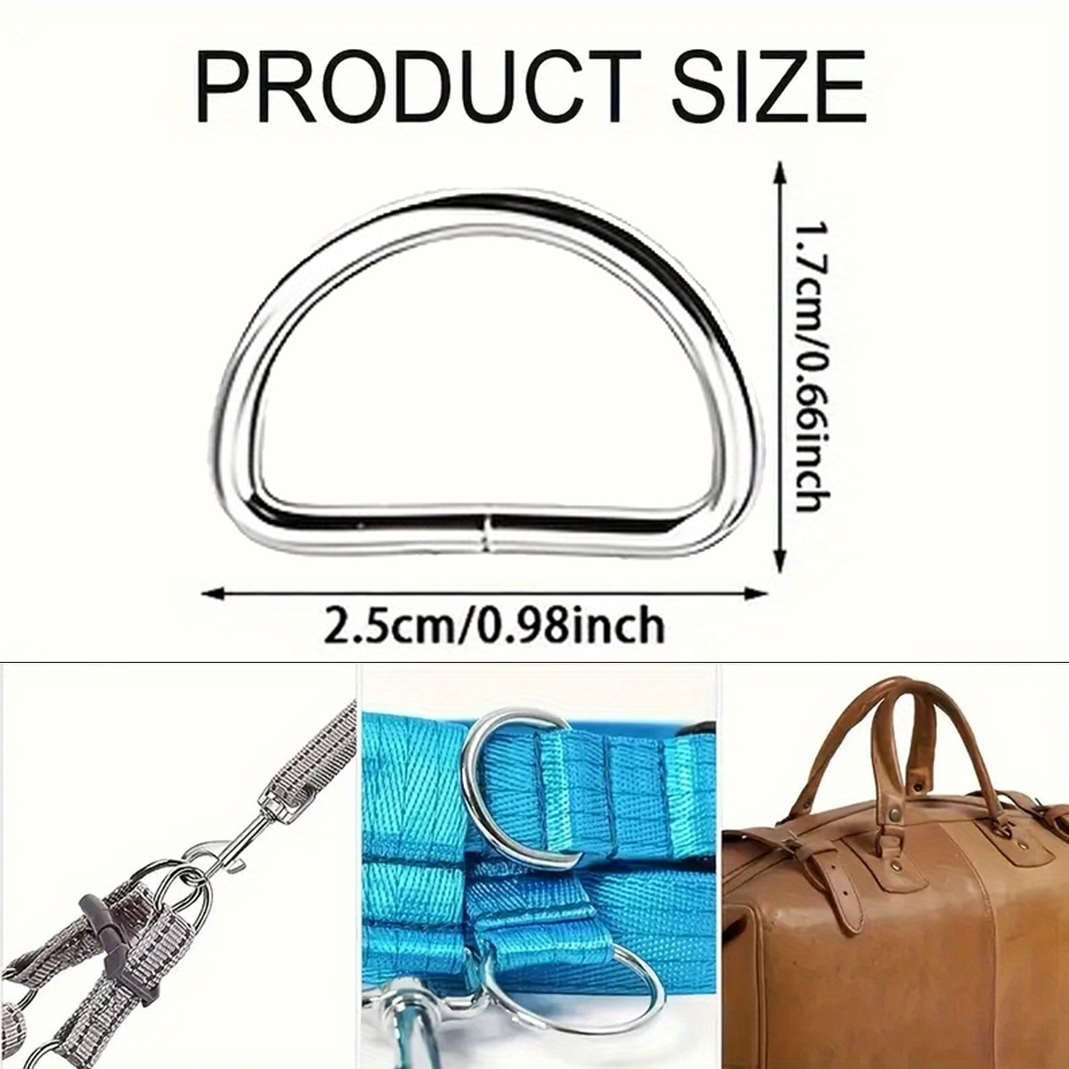 30/60/100Pcs D-ring buckle sta - D Ring Strap 리뷰 및 가격