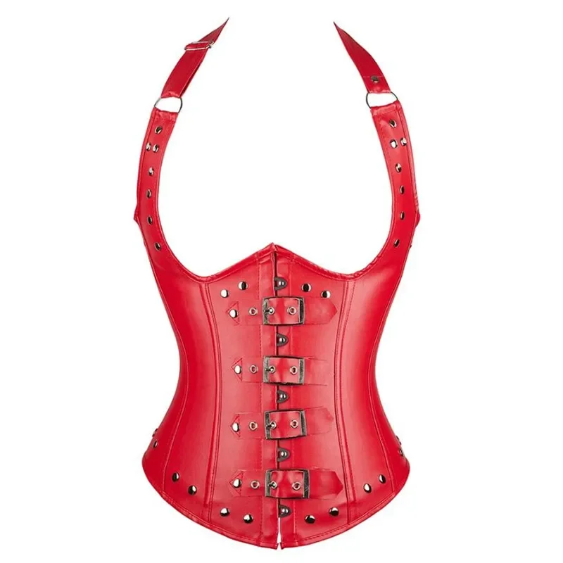 Leather Underbust Corset Tops  - Boning Corset Steel 리뷰 및 가격