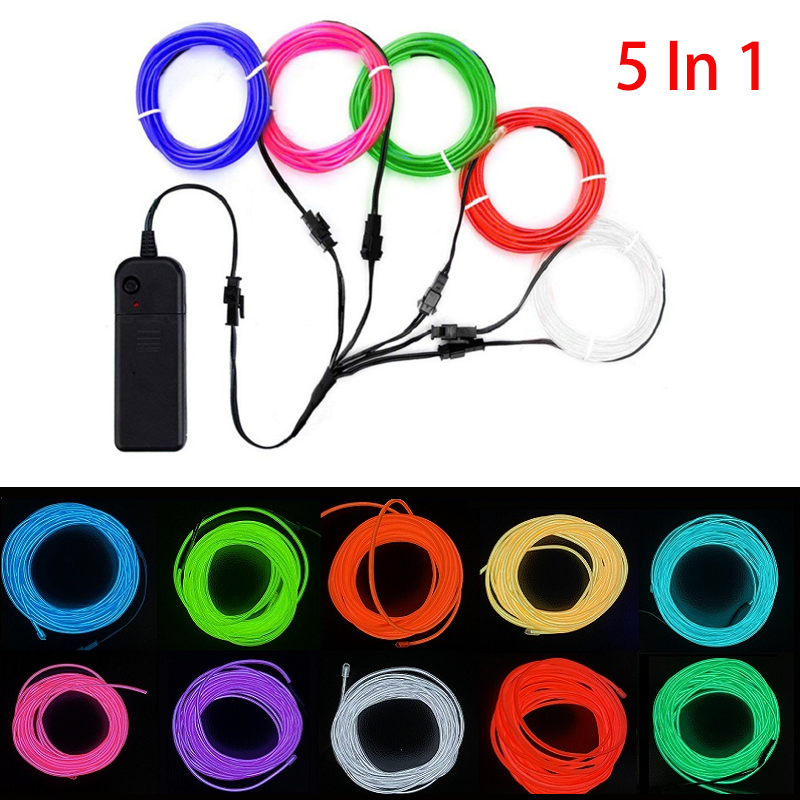 5 in 1 Glow Wire Cable LED Neo - Led El Wire 리뷰 및 가격