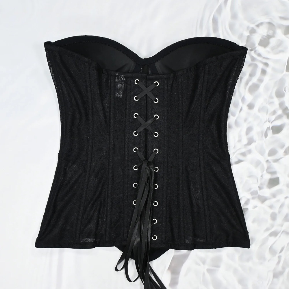 Women Mesh Corset Busiter Over - Boning Corset Steel 리뷰 및 가격