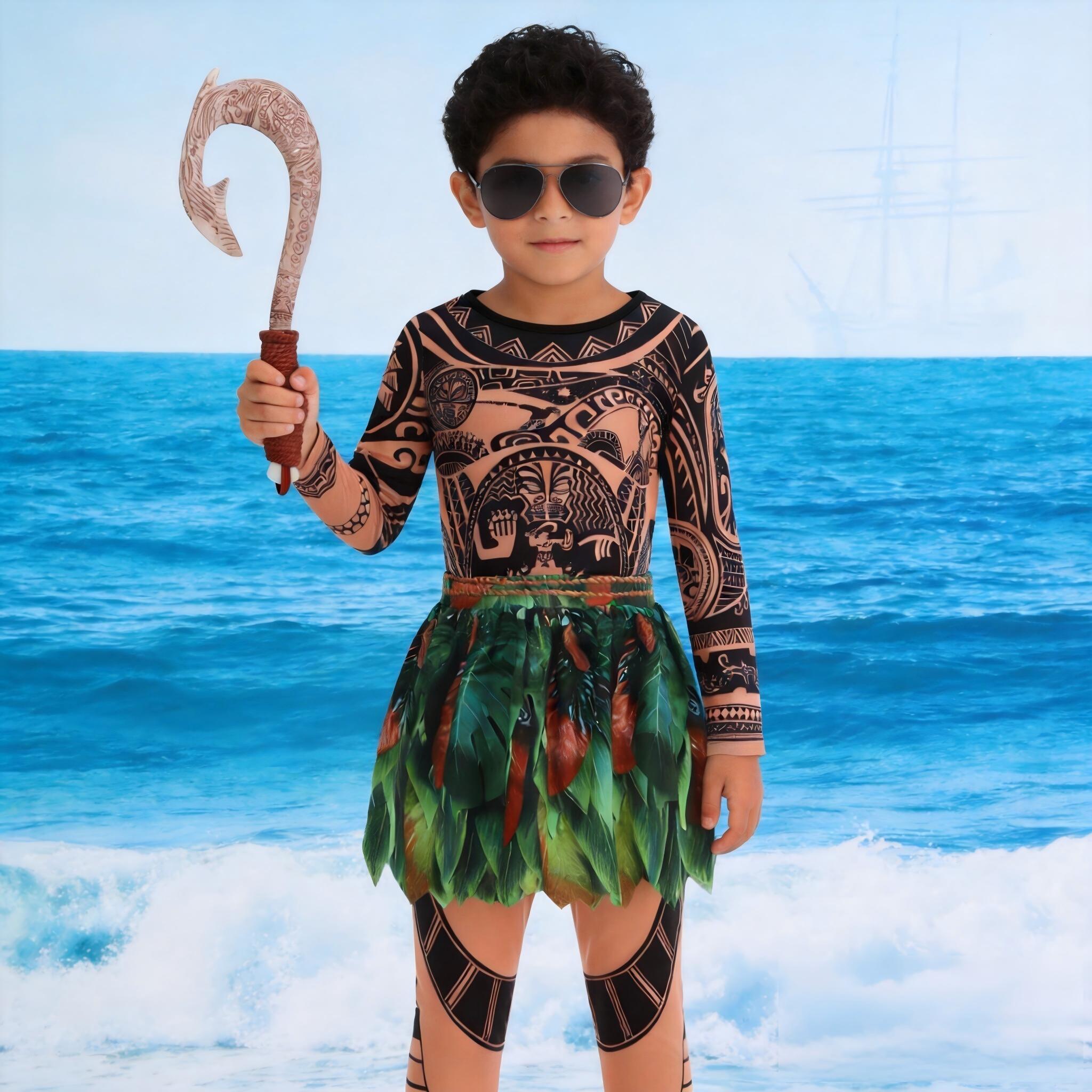 Summer Moana Maui Kids Boys Co - Free Cosplay Prop Patterns 리뷰 및 가격