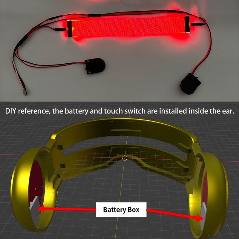 Red Flexible Bendable DIY LED  - Cosplay Prop Kit 리뷰 및 가격