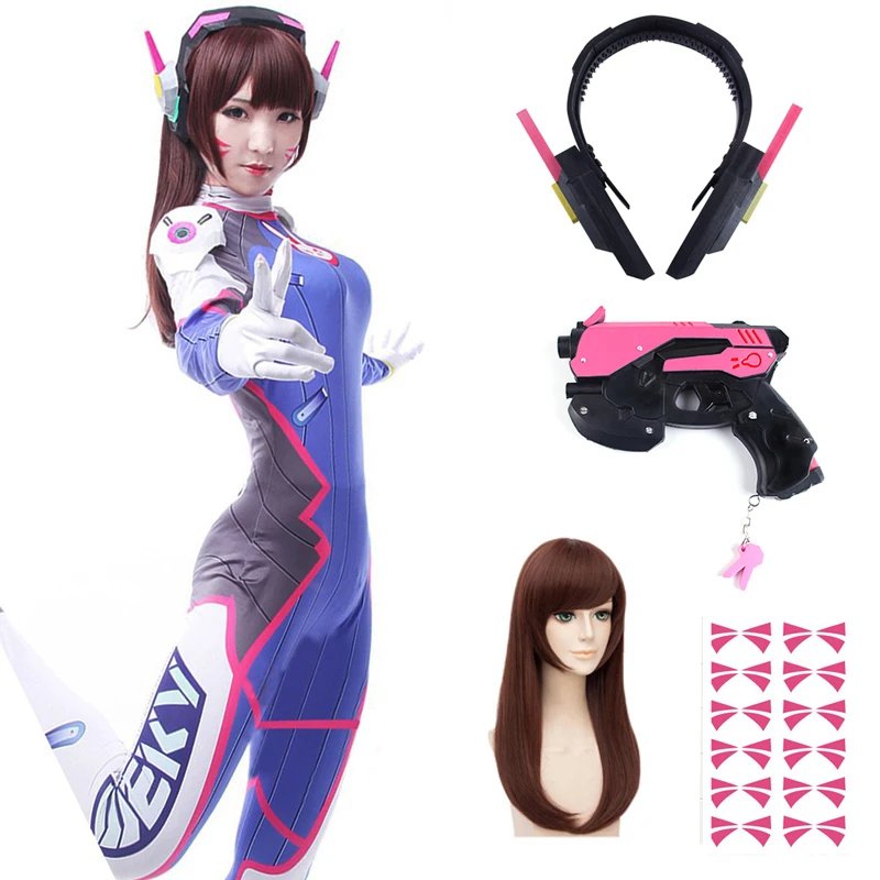 Anime Woman Jumpsuit Tights Dv - Dva Cosplay Prop 리뷰 및 가격