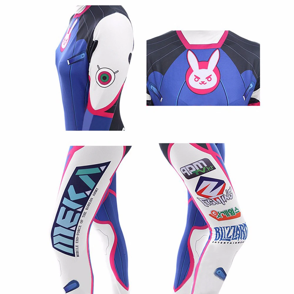 Anime Woman Jumpsuit Tights Dv - Dva Cosplay Prop 리뷰 및 가격