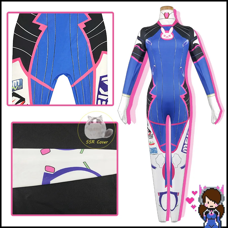 Dva Cosplay Costume Bodysuit Z - Dva Cosplay Prop 리뷰 및 가격