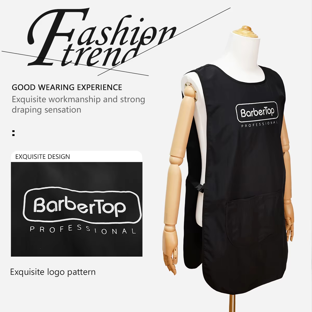Barbertop Black Stylist Apron  - Hair Spray Color 리뷰 및 가격