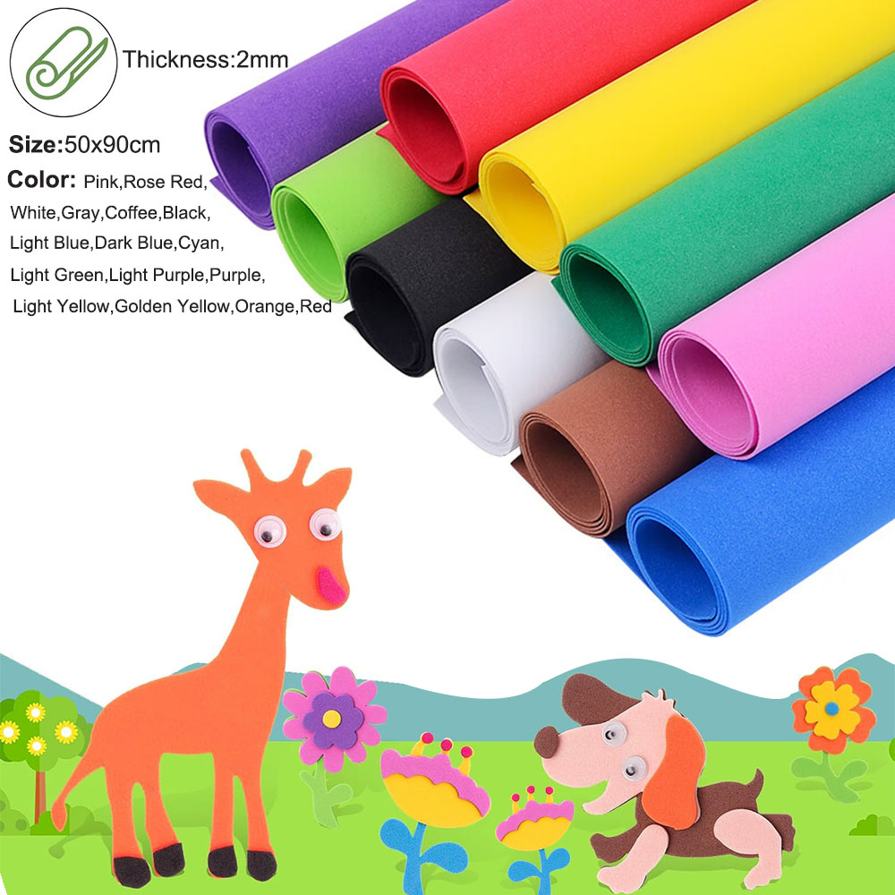 2mm  50x90cm Colorful EVA Foam - Cosplay Props Eva Foam 리뷰 및 가격
