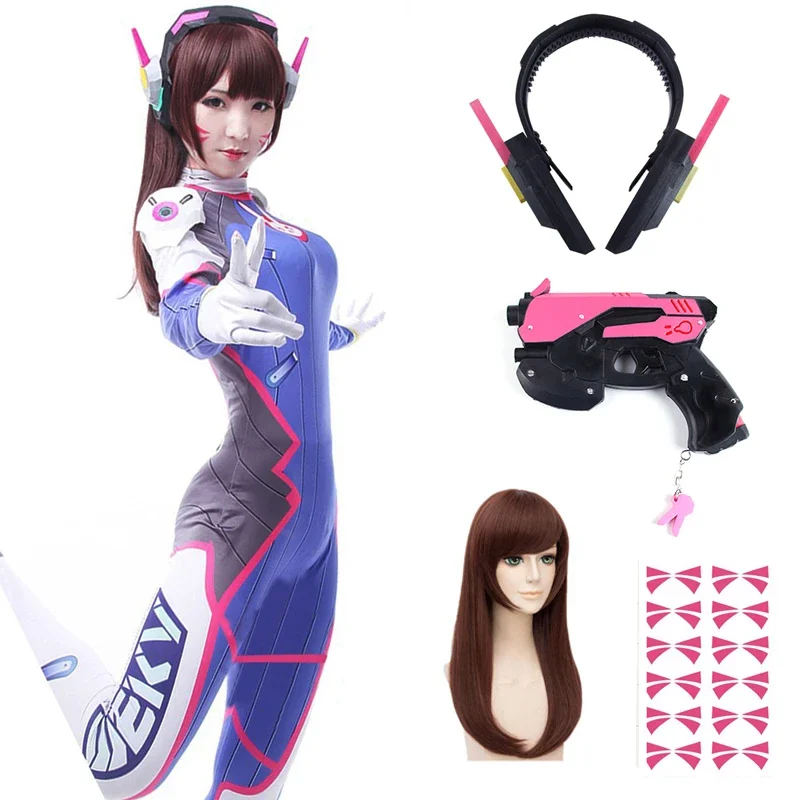 Anime woman jumpsuit tights DV - Dva Cosplay Prop 리뷰 및 가격
