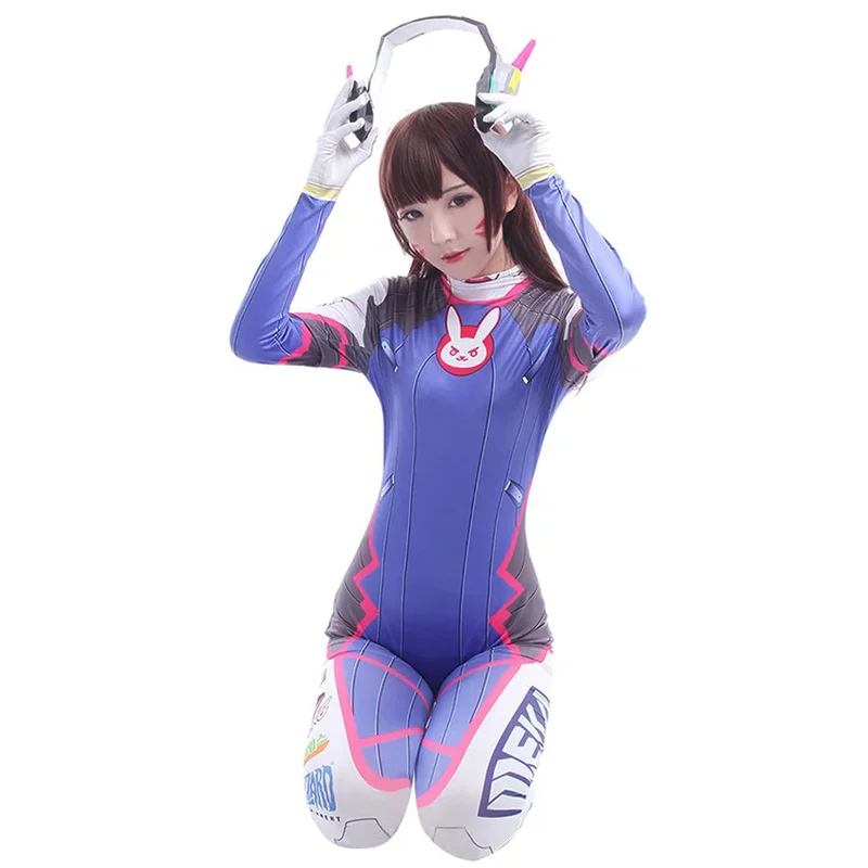 Anime woman jumpsuit tights DV - Dva Cosplay Prop 리뷰 및 가격