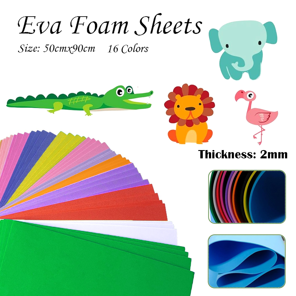 16 Colors Colorful EVA Foam Sh - Cosplay Props Eva Foam 리뷰 및 가격
