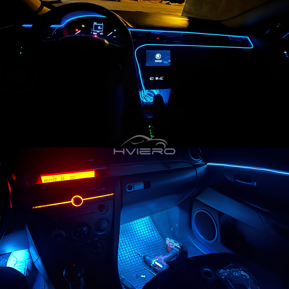 1/2/3/5M Car Interior Atmosphe - Led El Wire 리뷰 및 가격