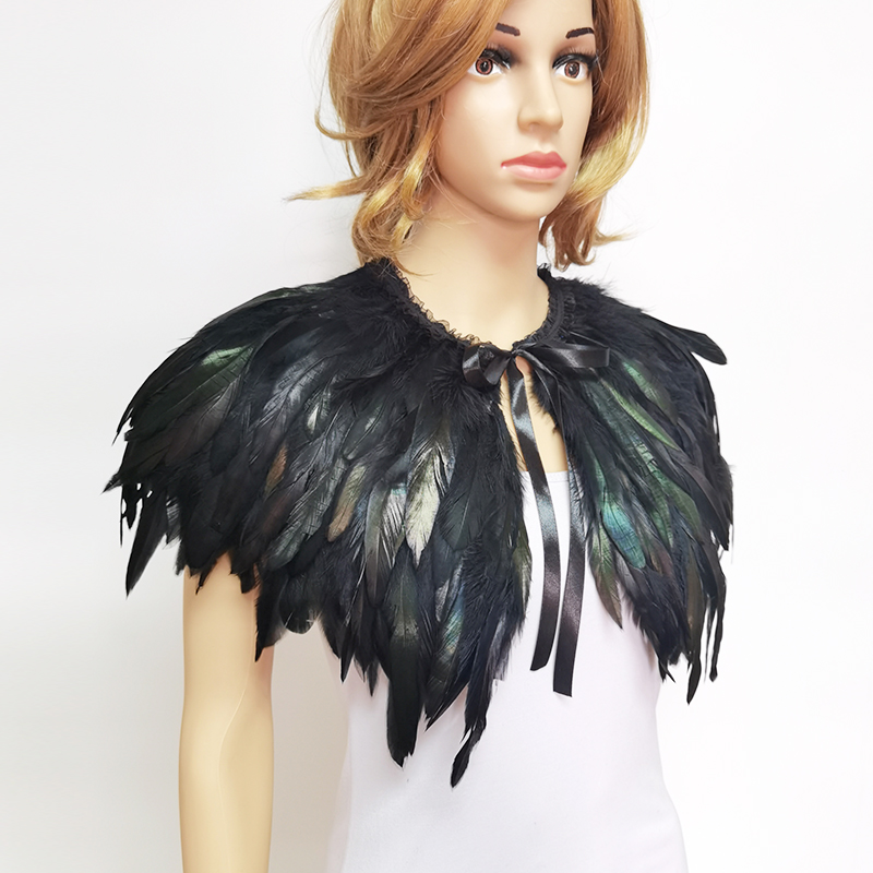 3 Layer Gothic Feather Shawl I - Cosplay Floating Prop 리뷰 및 가격