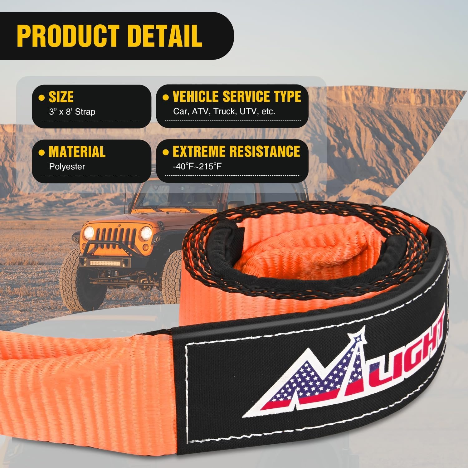 Nilight Offroad Recovery Kit 3 - D Ring Strap 리뷰 및 가격