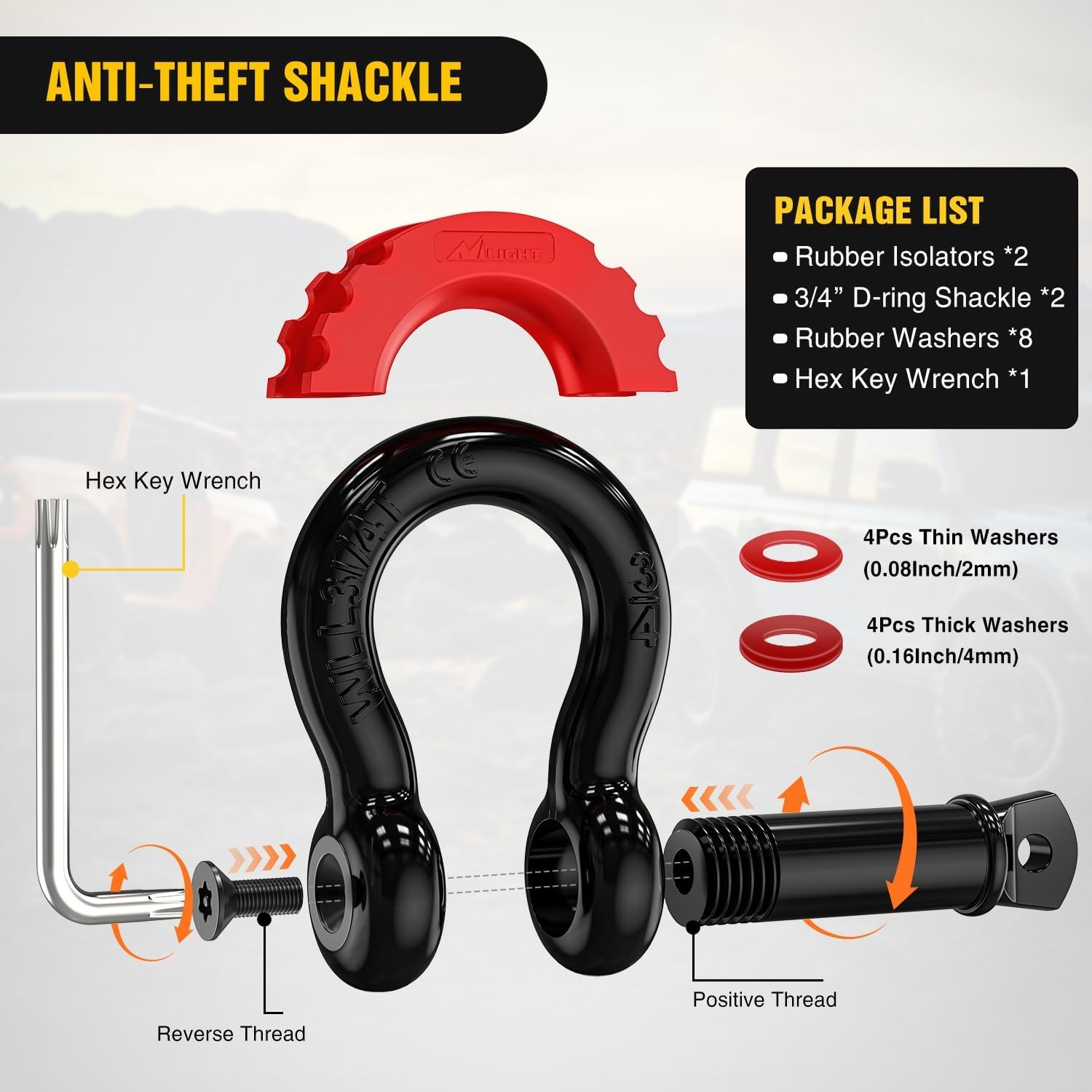 Nilight Offroad Recovery Kit 3 - D Ring Strap 리뷰 및 가격